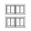 French Outswing Casement
2-lite sash
Unit Dimension 59" x 30"
7/8" SDL